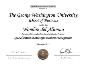 certificado GWU pgen